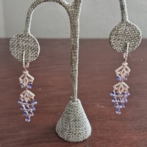 Tanzanite Chandelier Earrings